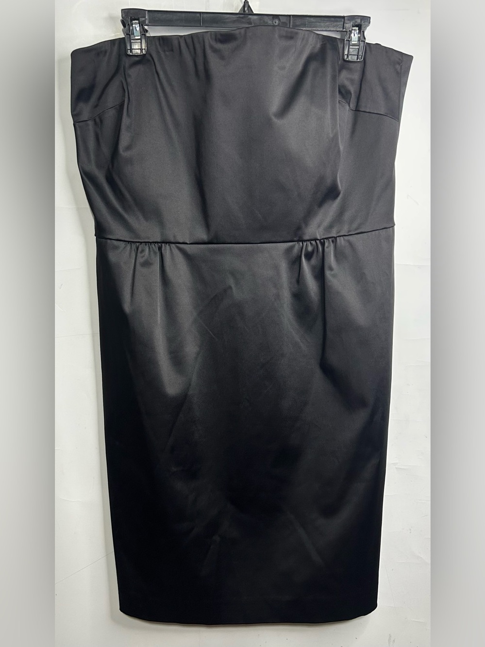 Talbots Black Satin Strapless Dress Size 20- NWT